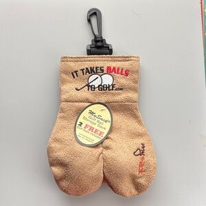 It takes balls Tan Golf Ball Storage Sack